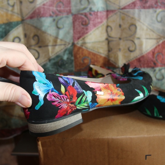 Black/floral Zapato flats - Size 40 - Picture 3 of 10